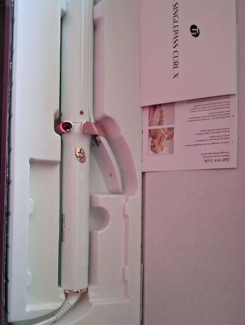 T3 White and Rose Gold SinglePass Curl X 1.25